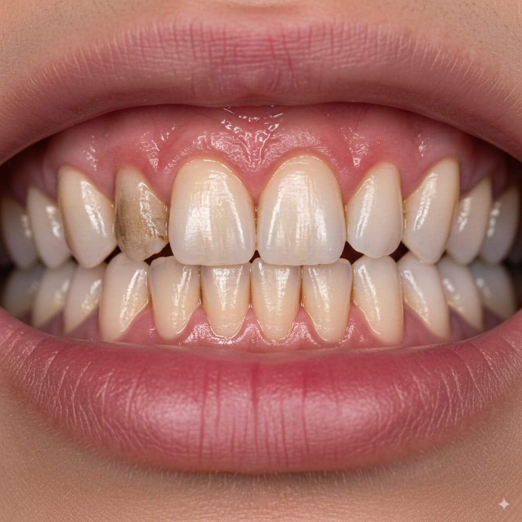 El vapeo y su impacto en la salud bucal: cómo afecta a tus encías y más allá de tus pulmones 2 boca con enfermedad periodontal
